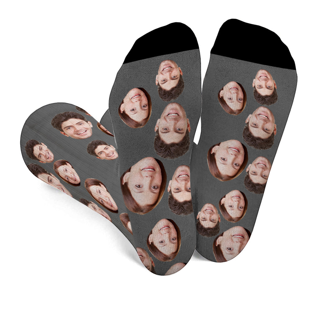 Custom Face - Personalized Couple Socks