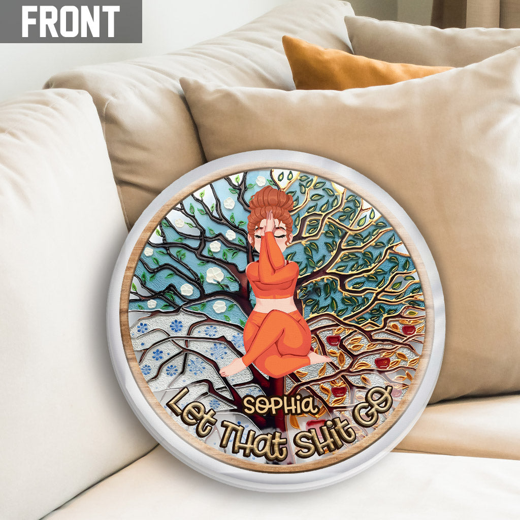 Lâchez prise - Coussin de yoga personnalisé