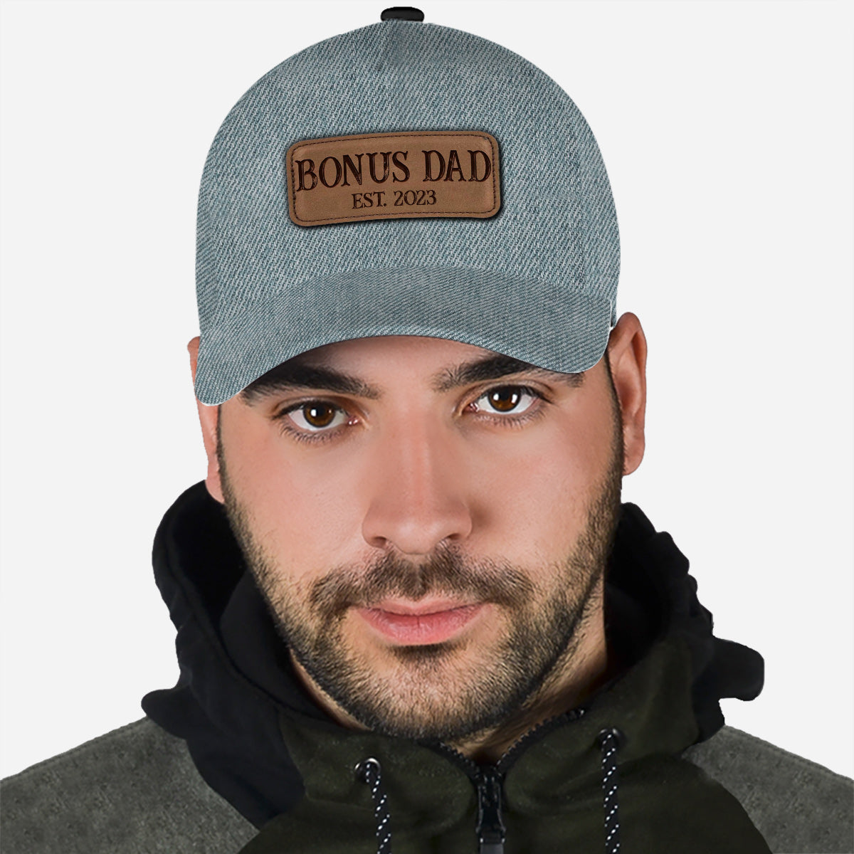 Bonus-Papa – Geschenk für Stiefvater – Personalisierte klassische Kappe