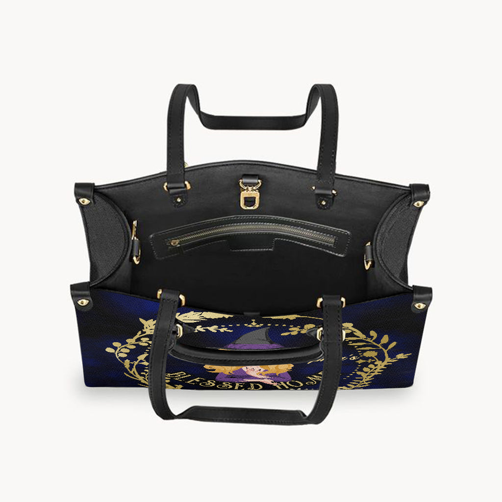 Blessed Home - Personalized Witch Leather Handbag