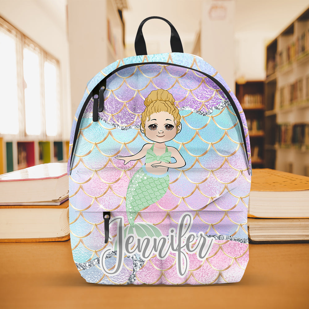 La Petite Sirène - Sac à dos familial personnalisé