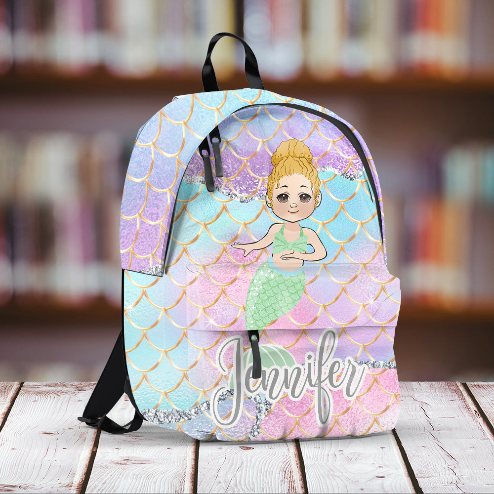 La Petite Sirène - Sac à dos familial personnalisé