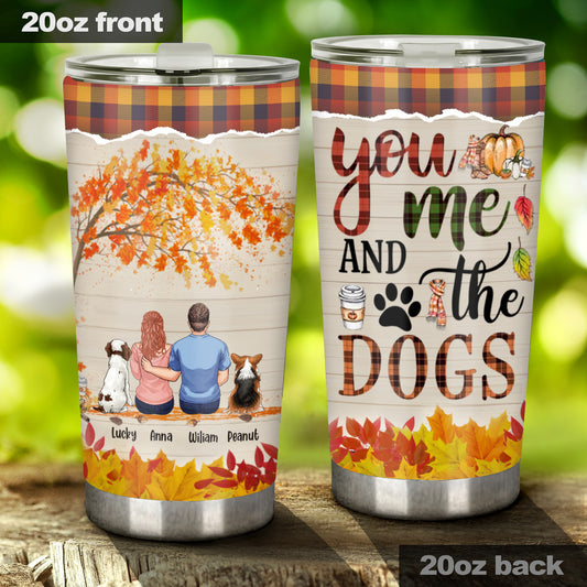 Toi, moi et les chiens - Gobelet isotherme personnalisé pour couples