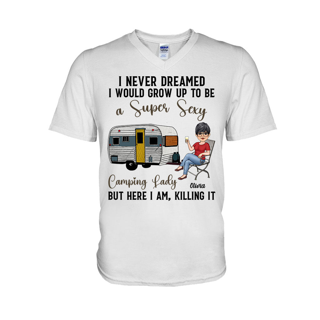 Camping Lady - Personalized Camping T-shirt & Hoodie