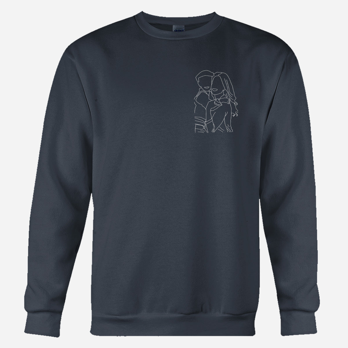 Pull brodé personnalisé pour enfant - Motifs au trait personnalisés