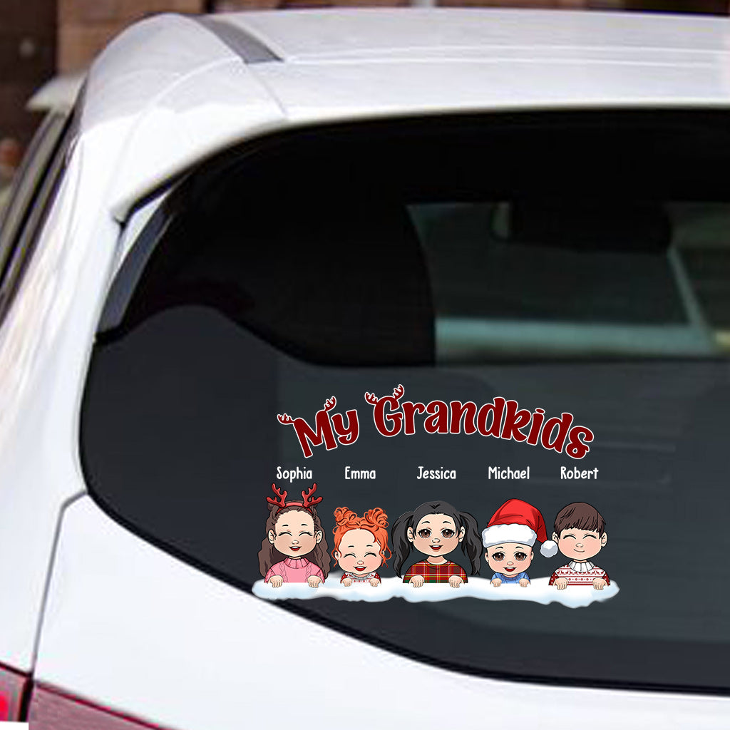 Our Christmas - Personalized Grandma Decal Full