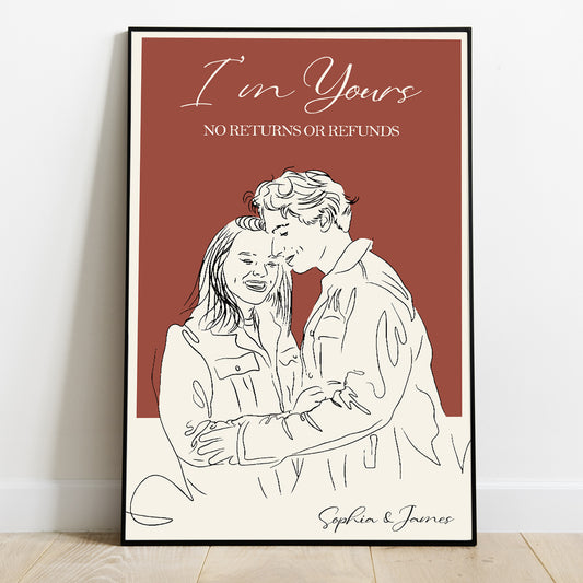 I'm Yours - Personalized Couple Canvas And Poster