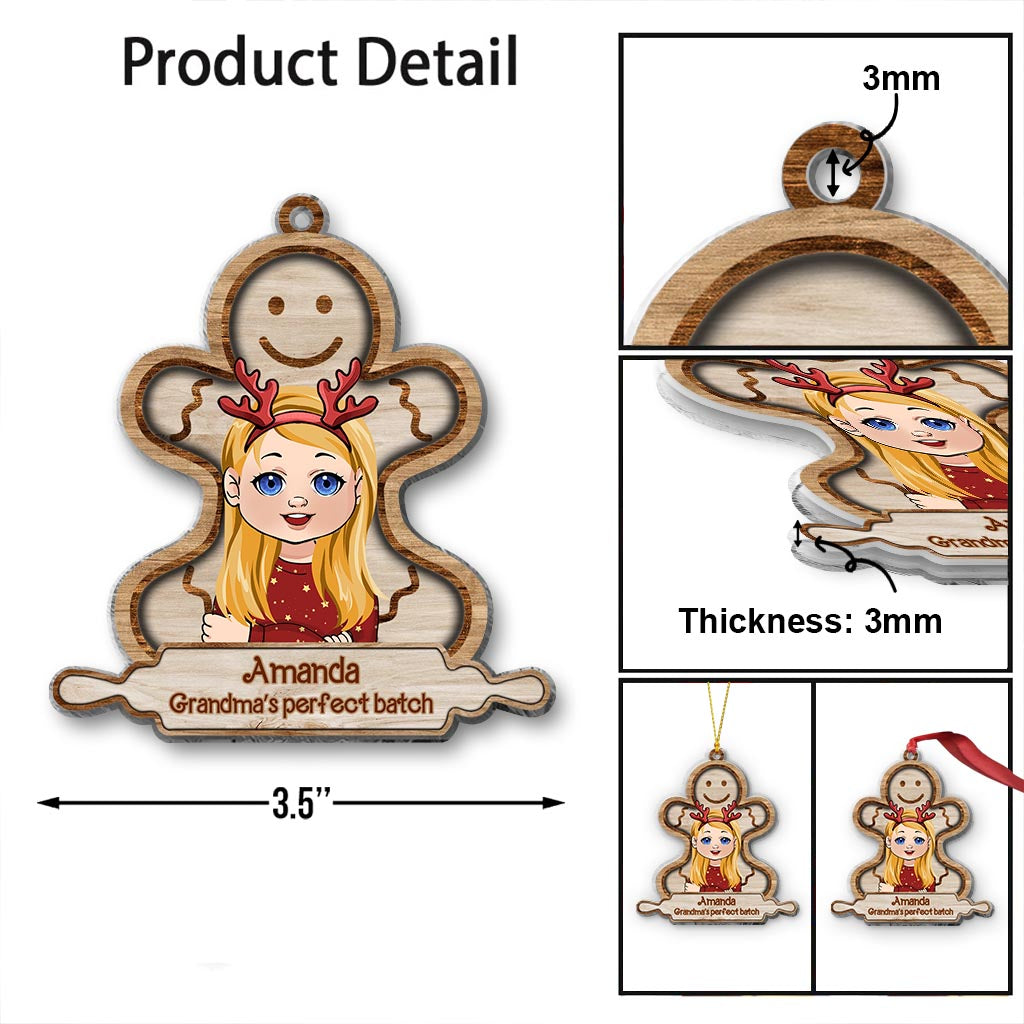Grandma's Perfect Batch - Personalized Grandma Ornament