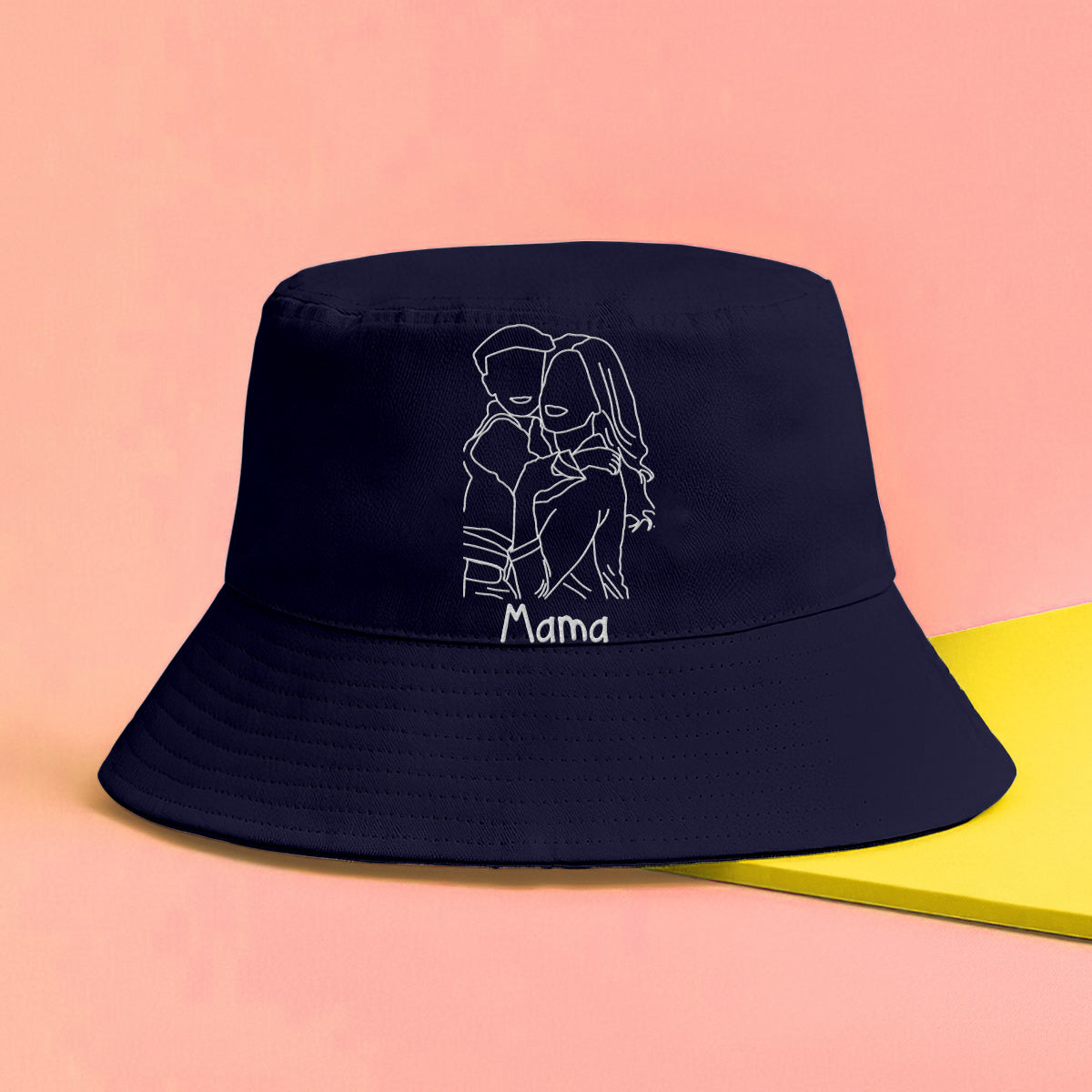 Custom Photo - Personalized Mother Embroidered Bucket Hat