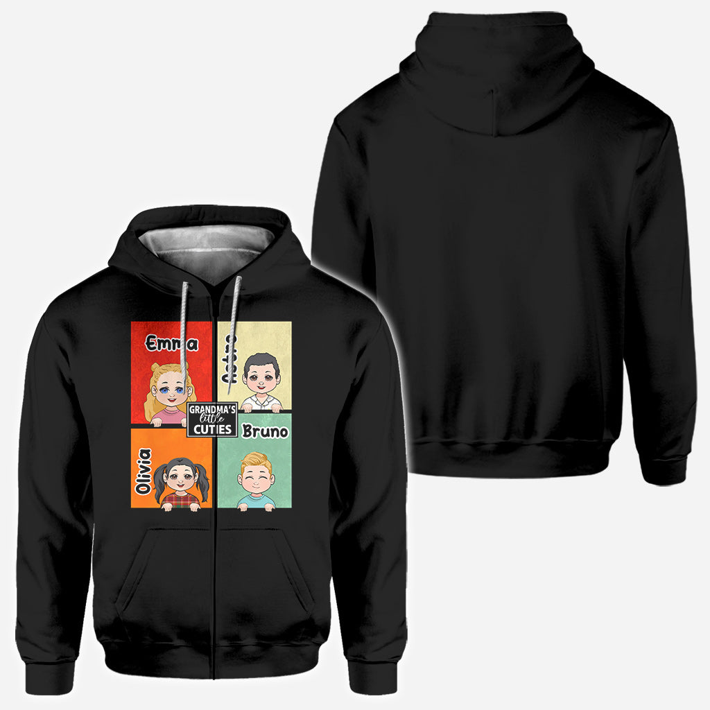 Les petits chouchous de grand-mère - Cadeau pour grand-mère, tante - T-shirt personnalisé intégral