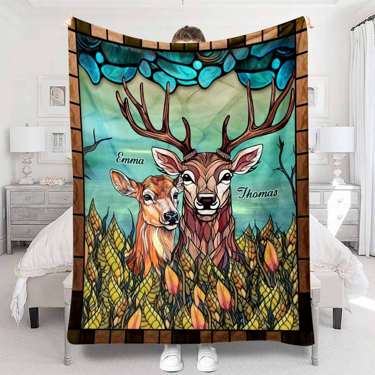 Du und ich, wir schaffen das – Personalisierte Jagddecke