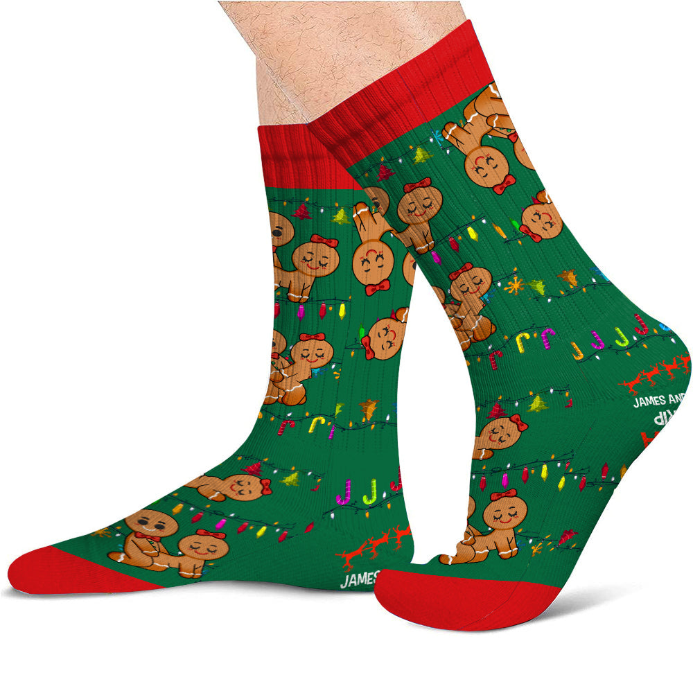 Let's Be Naughty - Personalized Couple Socks