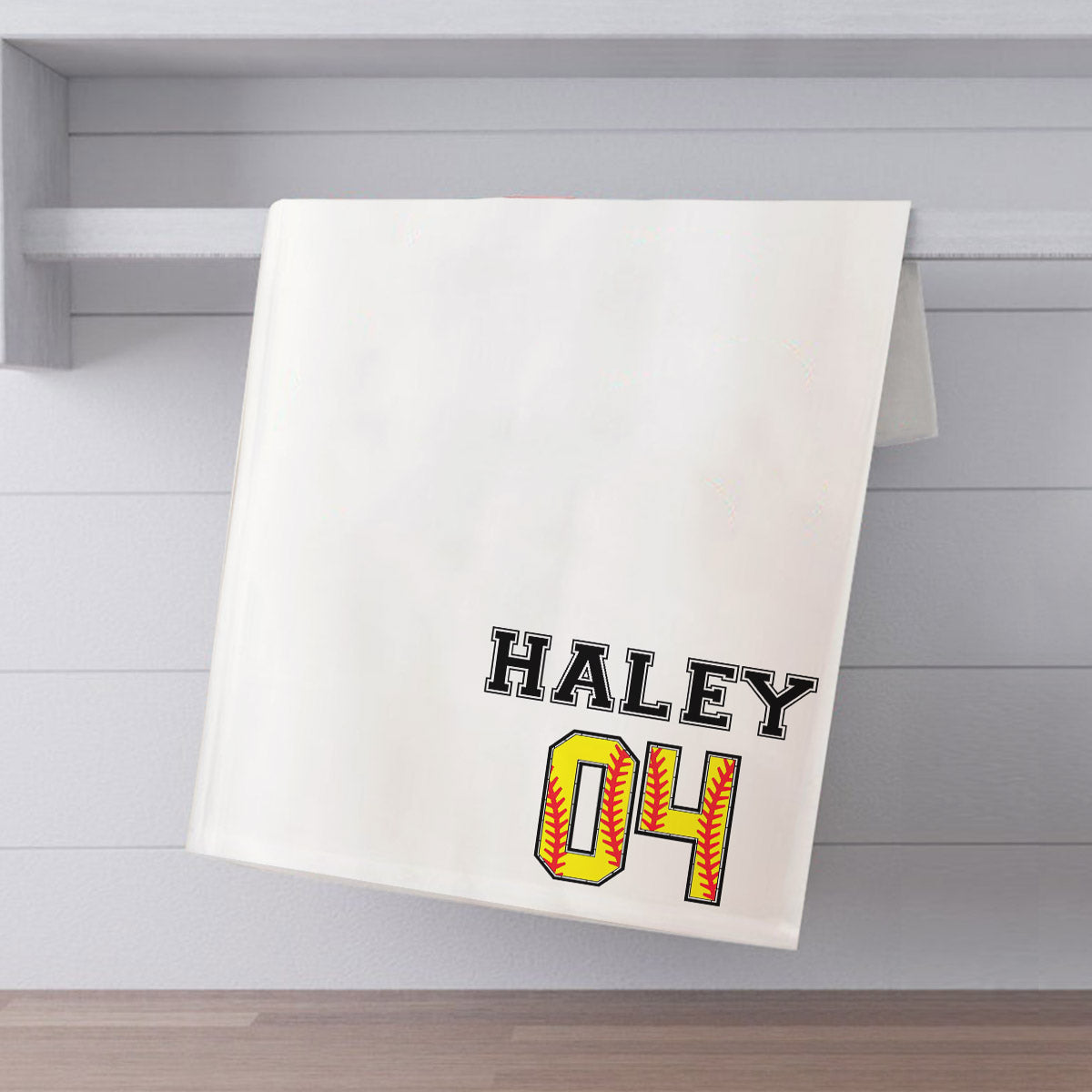 Softball – Personalisiertes Softball-Handtuch