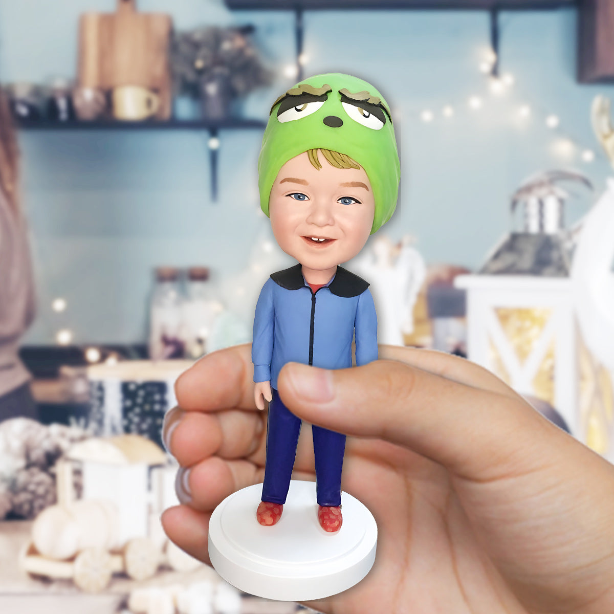 Figurine à tête branlante personnalisée pour enfant - Mignonne - Enfant