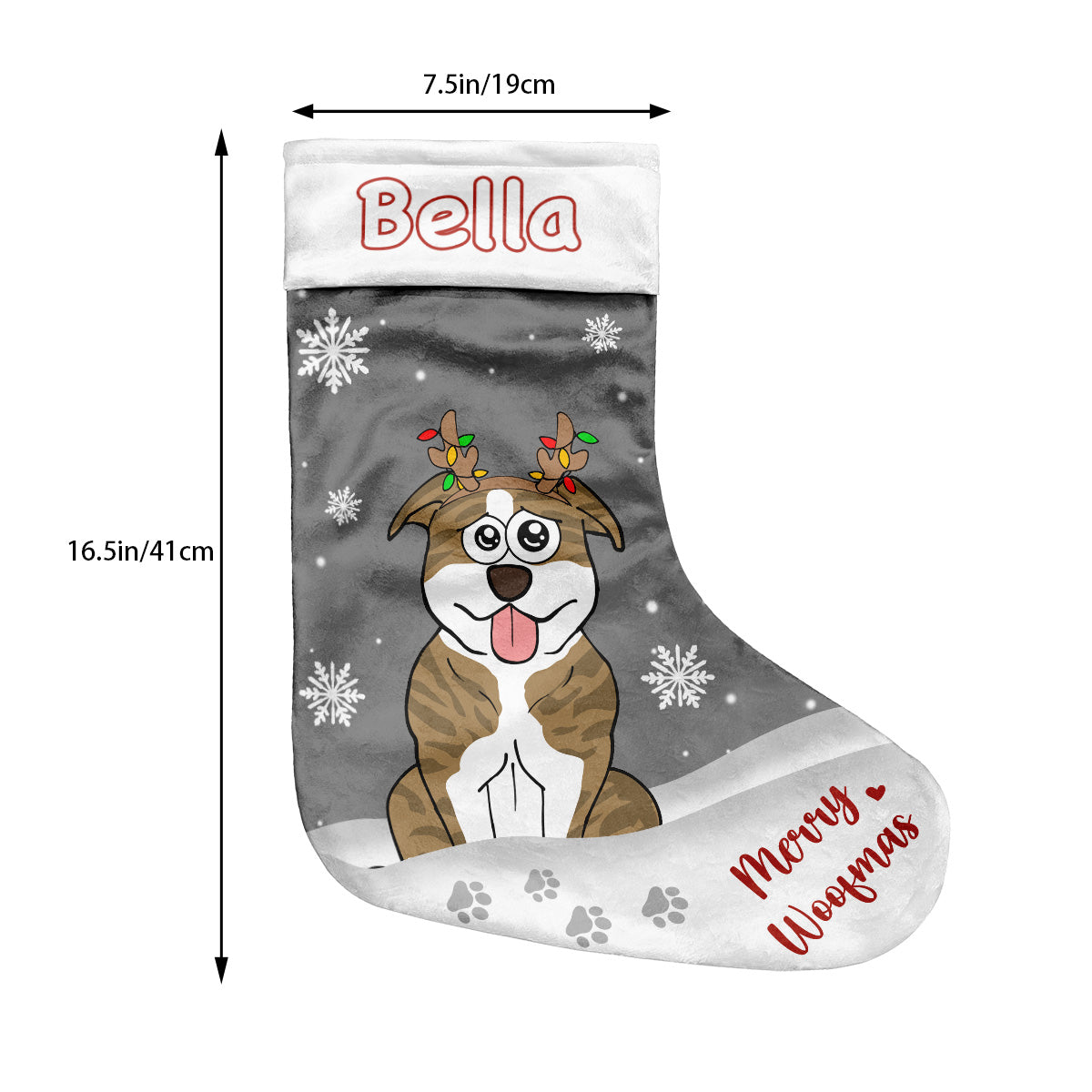 Merry Woofmas - Personalized Dog Christmas Stockings