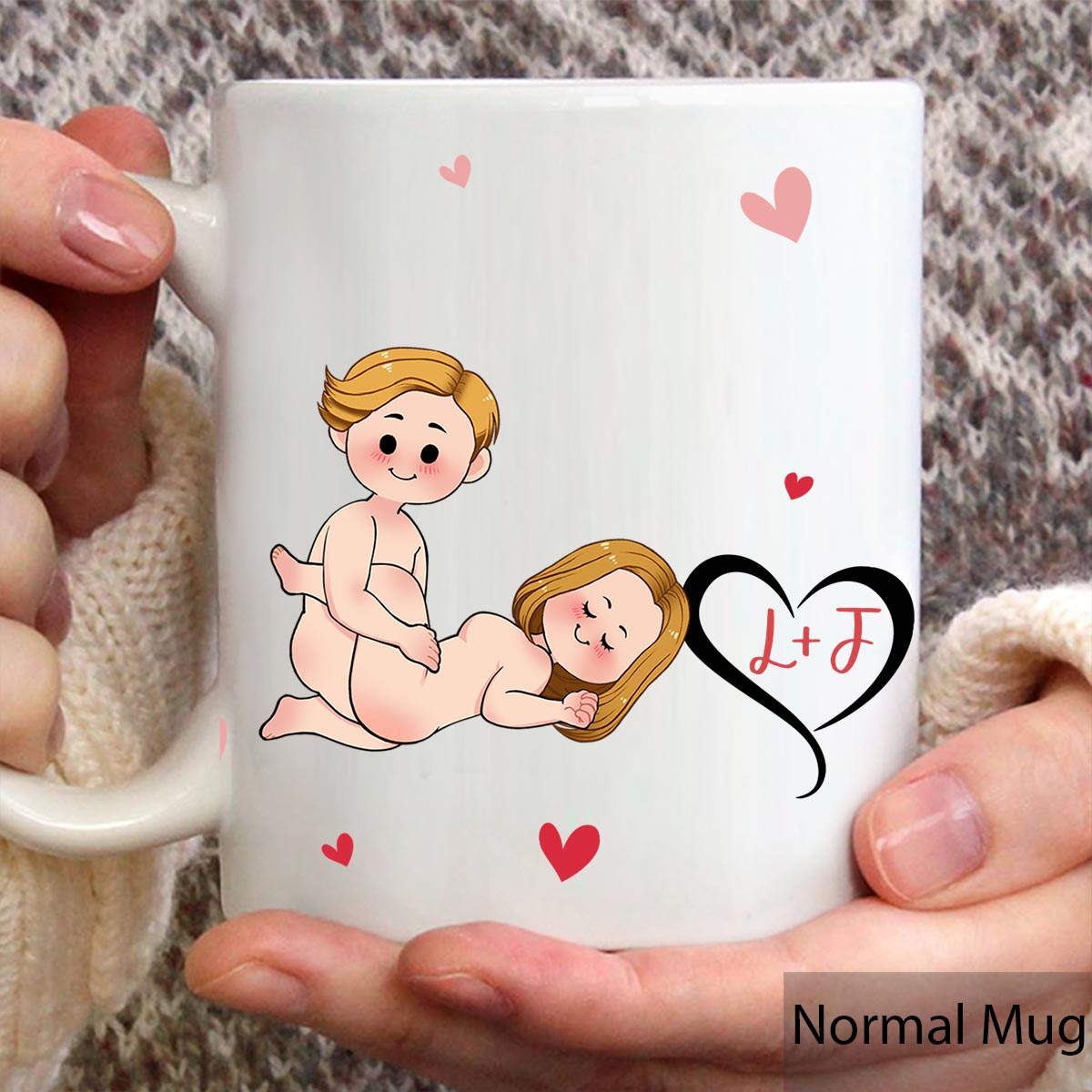 I Like His Beard I Like Her Butt - Personalized Couple Mug