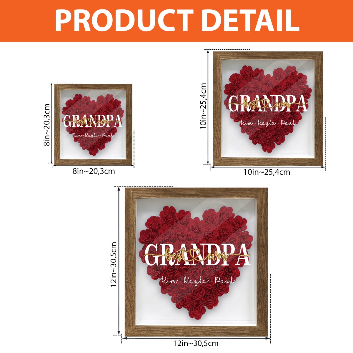 Best Mommy Ever - Gift for mom, grandma, grandpa, dad, aunt, sister - Personalized Flower Shadow Box