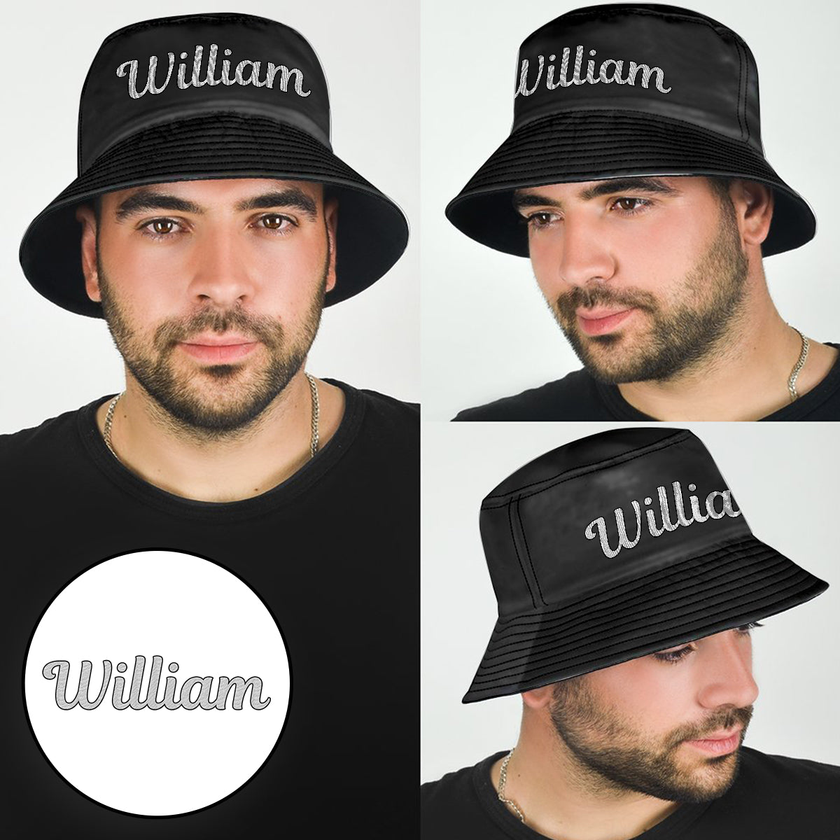 Custom Name - Personalized Father Embroidered Bucket Hat