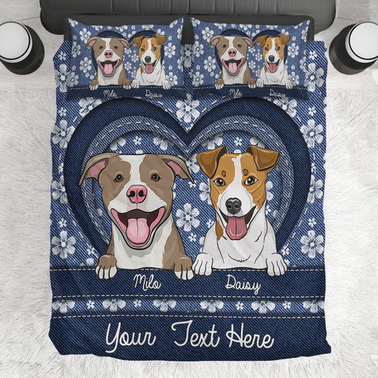 Dog Lovers - Personalized Dog Bedding Set