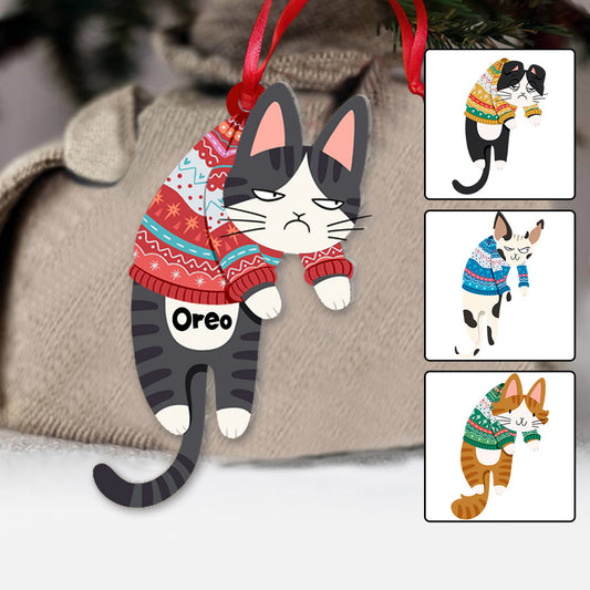 Hängende Katze – Personalisierter Katzenanhänger