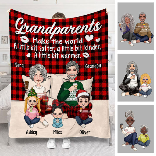 Rendre le monde plus chaud - Couverture personnalisée pour grand-mère