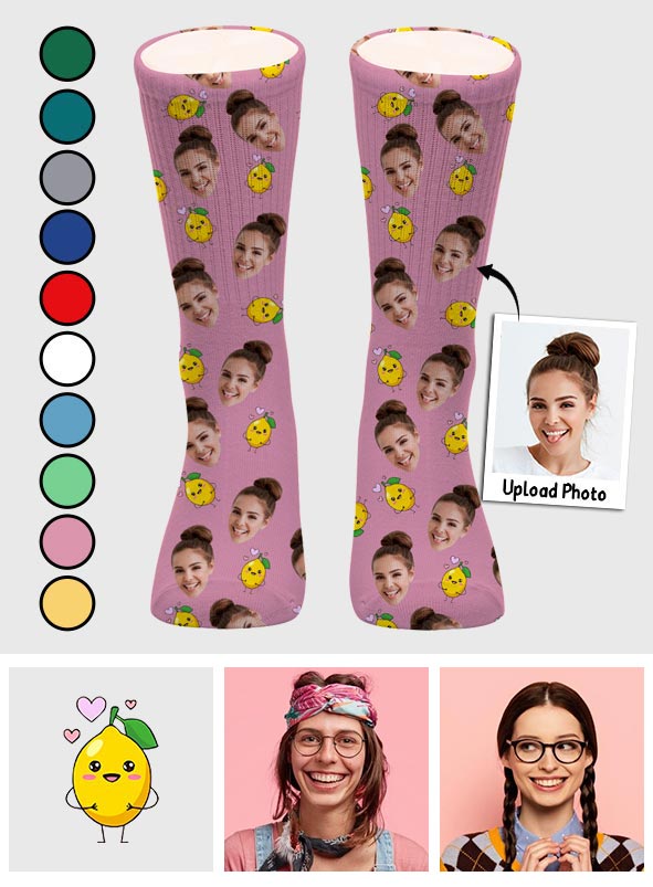 Chaussettes personnalisées pour belle-mère à motif d'icônes amusantes