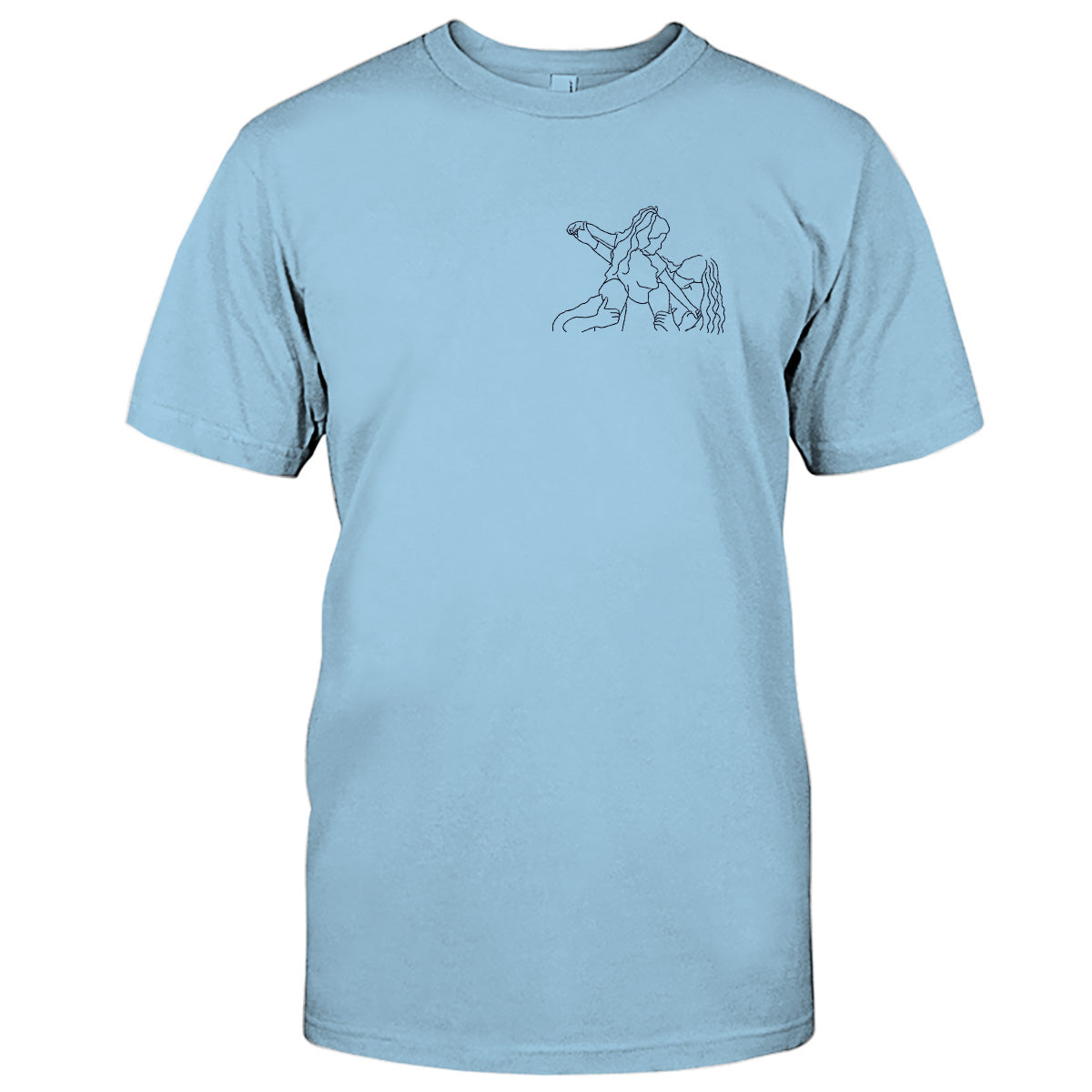 T-shirt brodé personnalisé pour toute la famille - Motifs au trait