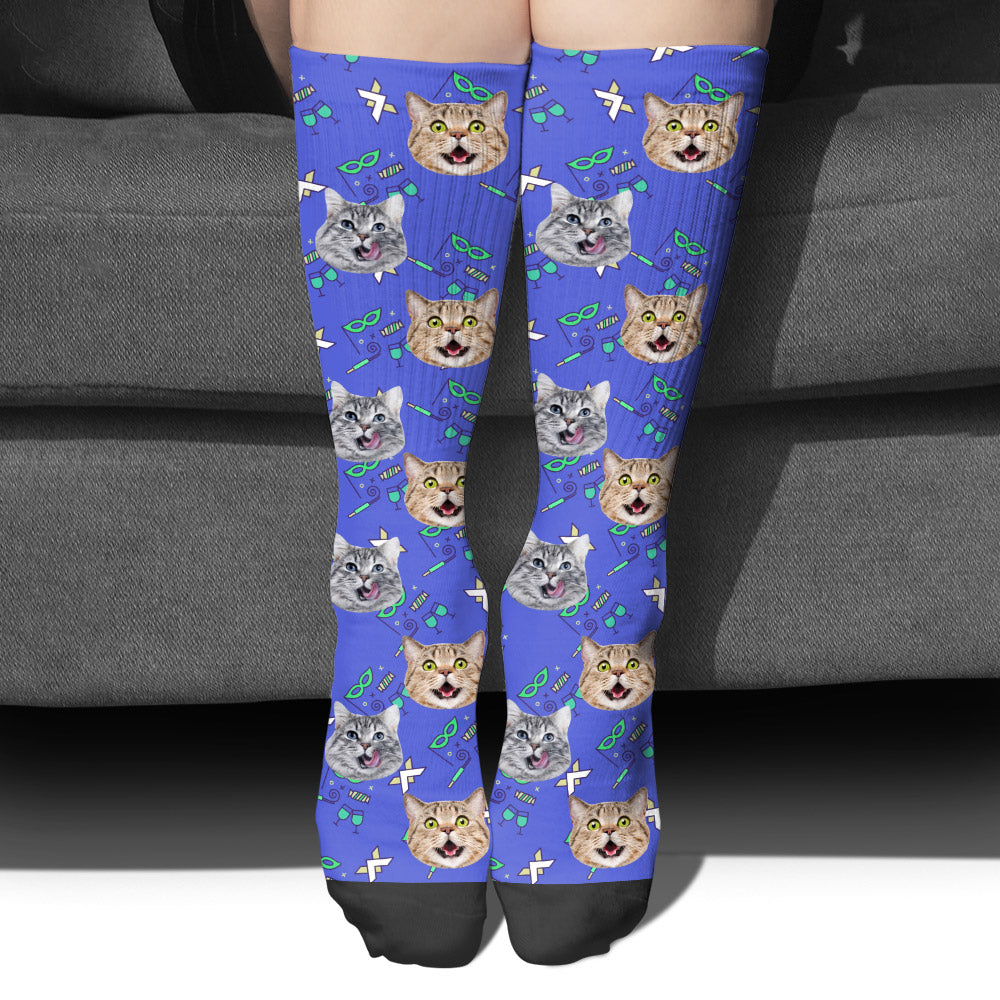 Individuelles Katzenmotiv - Personalisierte Socken