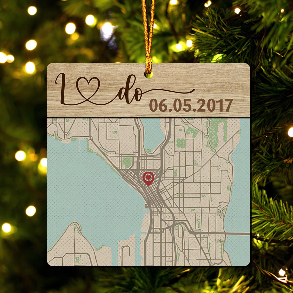 Hello Will You I Do - Personalized Husband And Wife Ornament