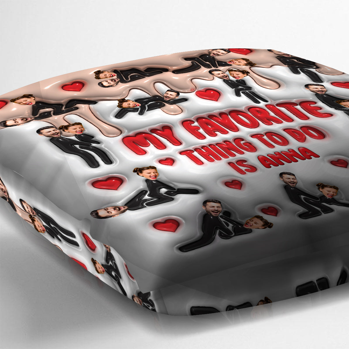 My Favorite Thing To Do Is You - Personalized Couple Throw Pillow