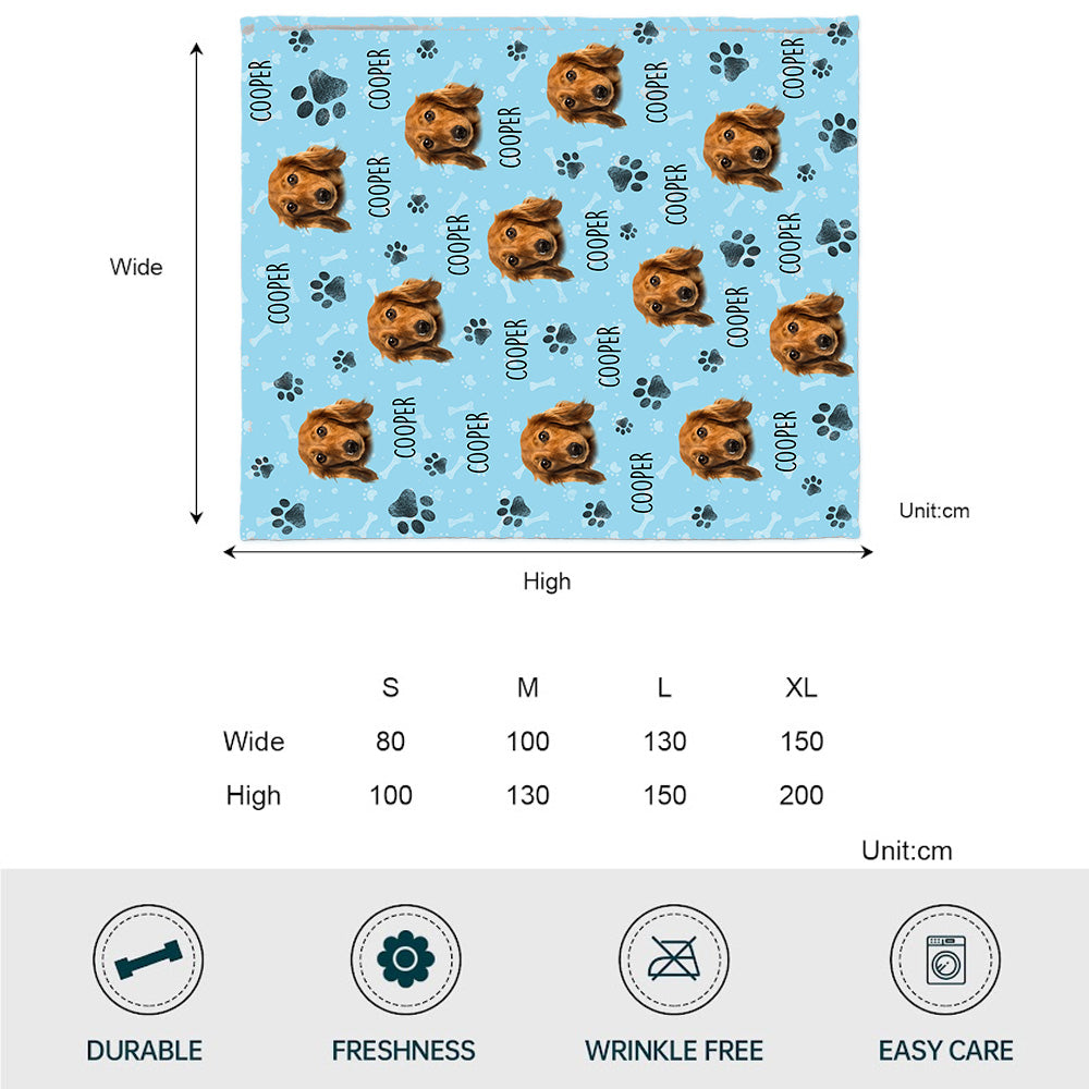 Buntes Muster – personalisierte Hundedecke