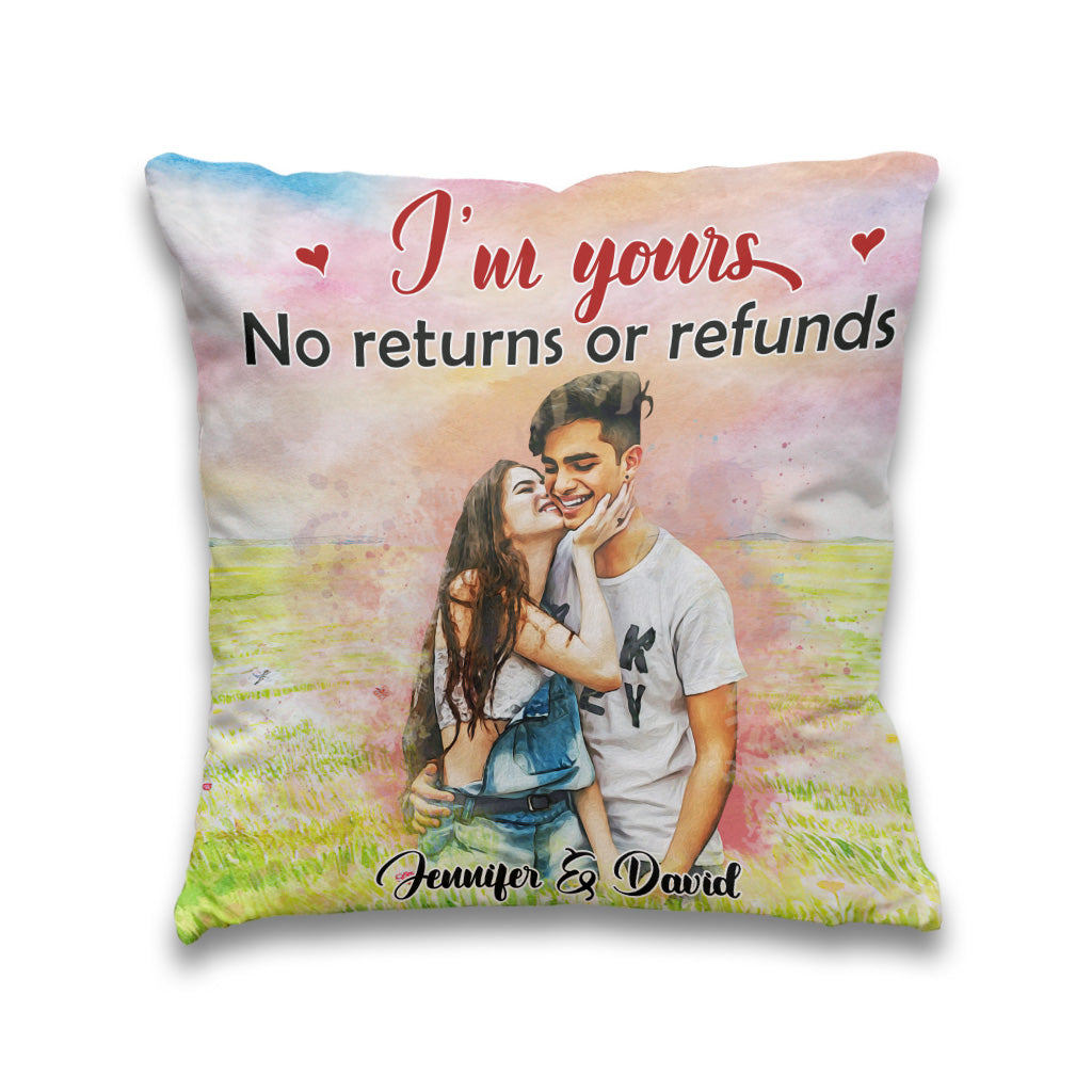I'm Yours - Personalized Couple Throw Pillow
