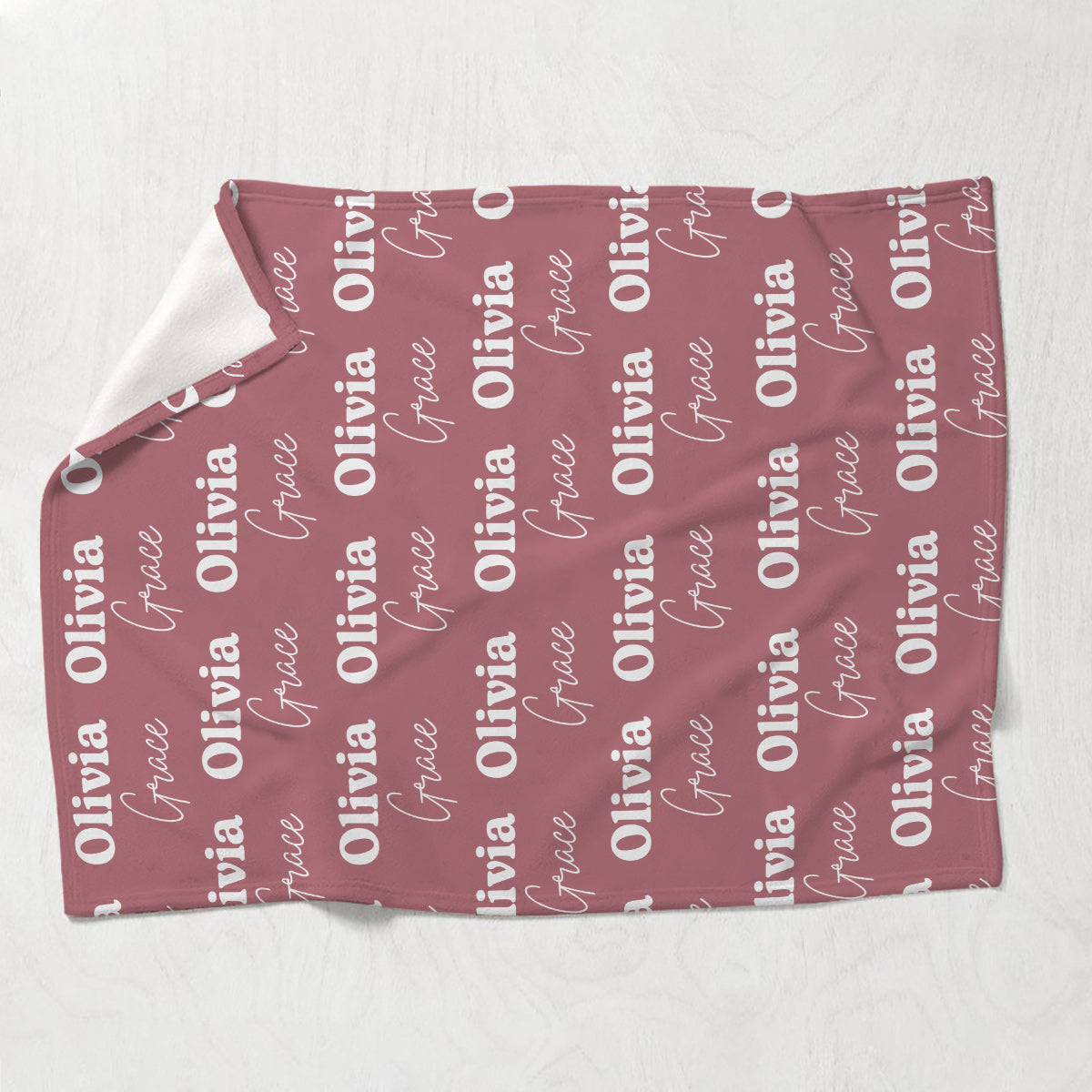 Couverture personnalisée pour frères et sœurs - Motif avec nom