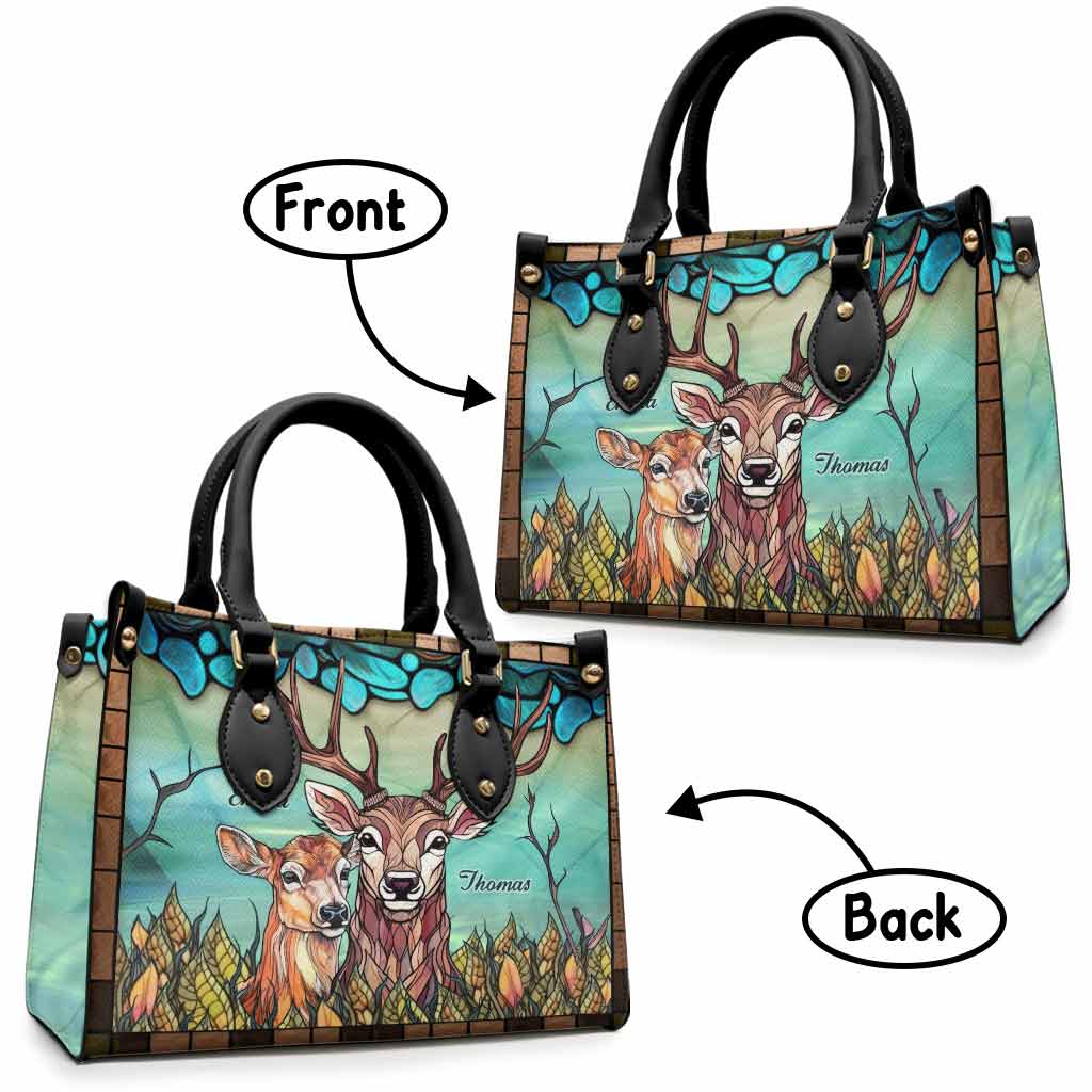 Toi et moi, on gère ça - Sac à main de chasse personnalisé en cuir