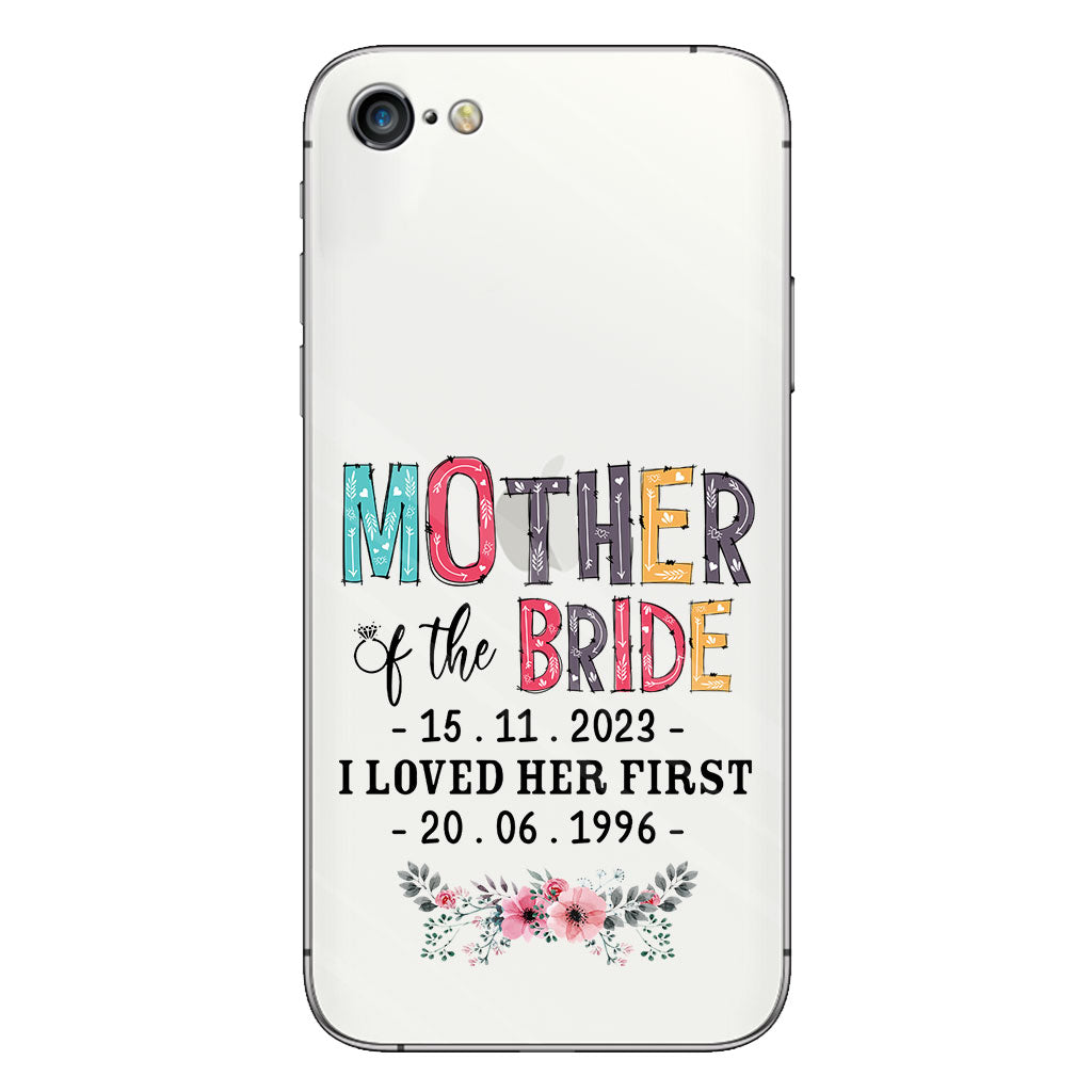 Mother Of The Bride - Personalized Mother Clear Phone Case