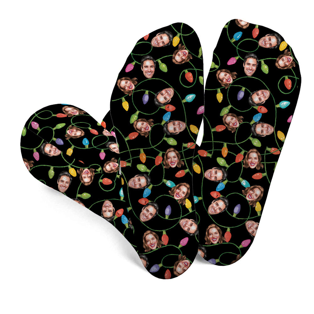 Merry Christmas - Personalized Couple Socks