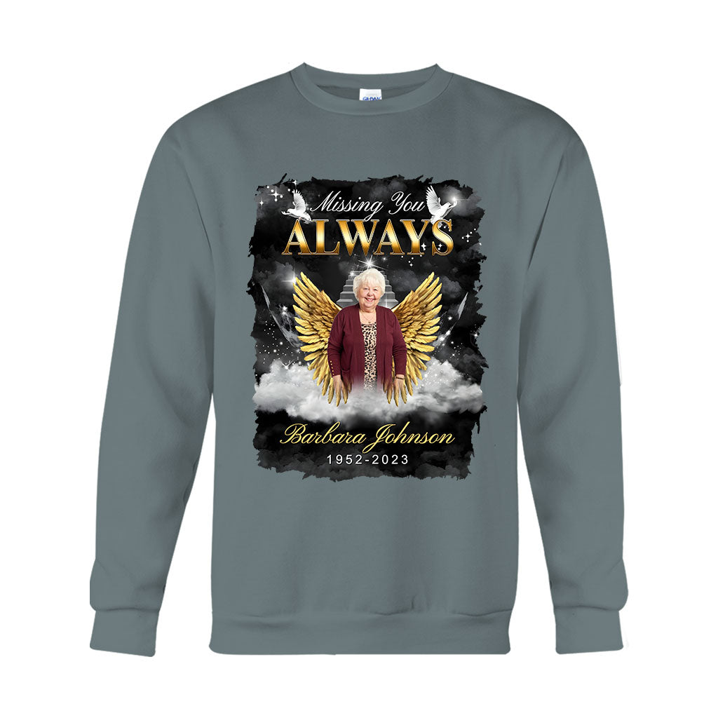 Always In My Heart - Personalized Memorial T-shirt And Hoodie