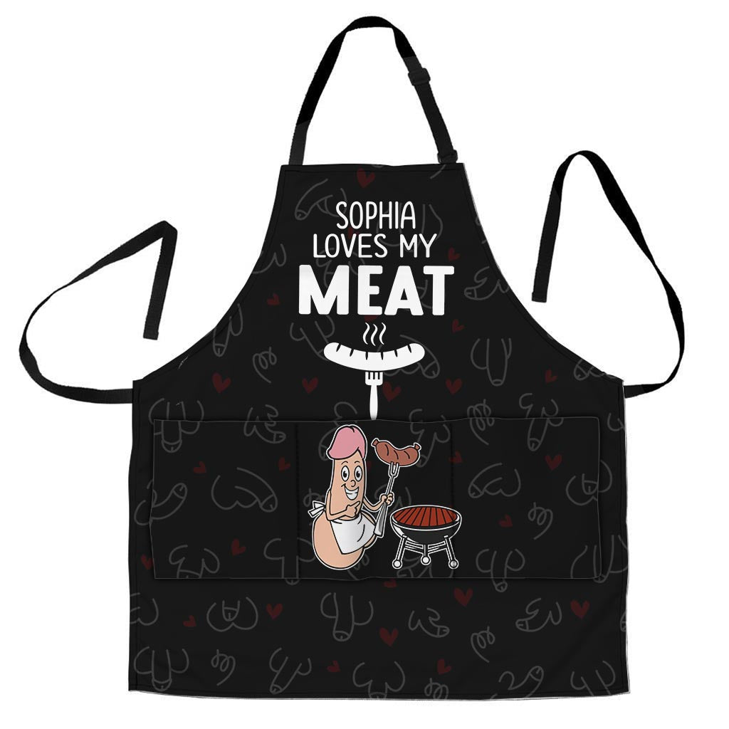 My Wife Loves My Meat - Personalized Couple Apron