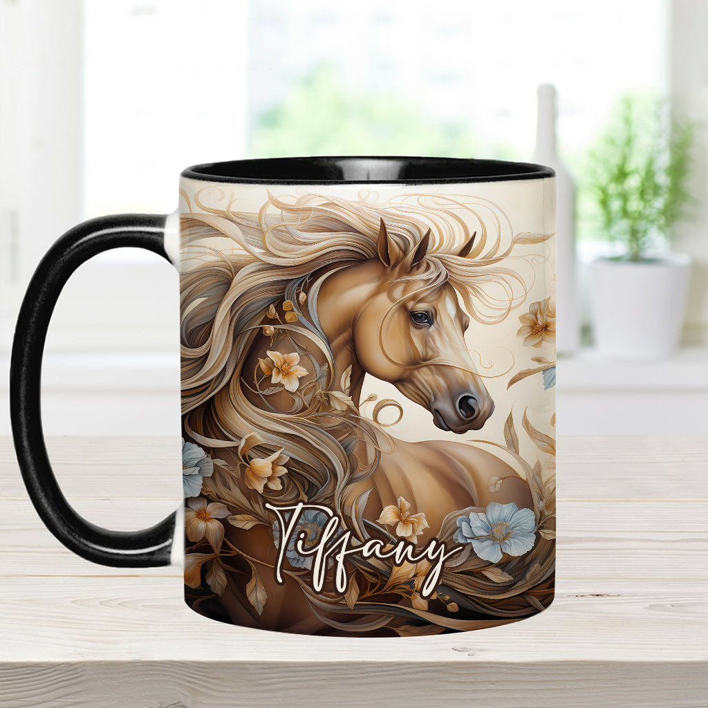 Personalisierte Tasse mit Pferdemotiv – perfekt für Pferdeliebhaber