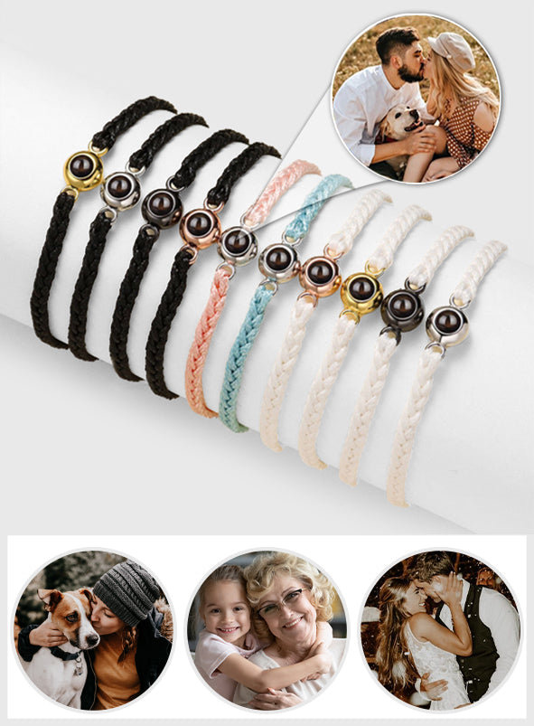 Liebe Familie – Personalisiertes Armband mit Familienprojektion