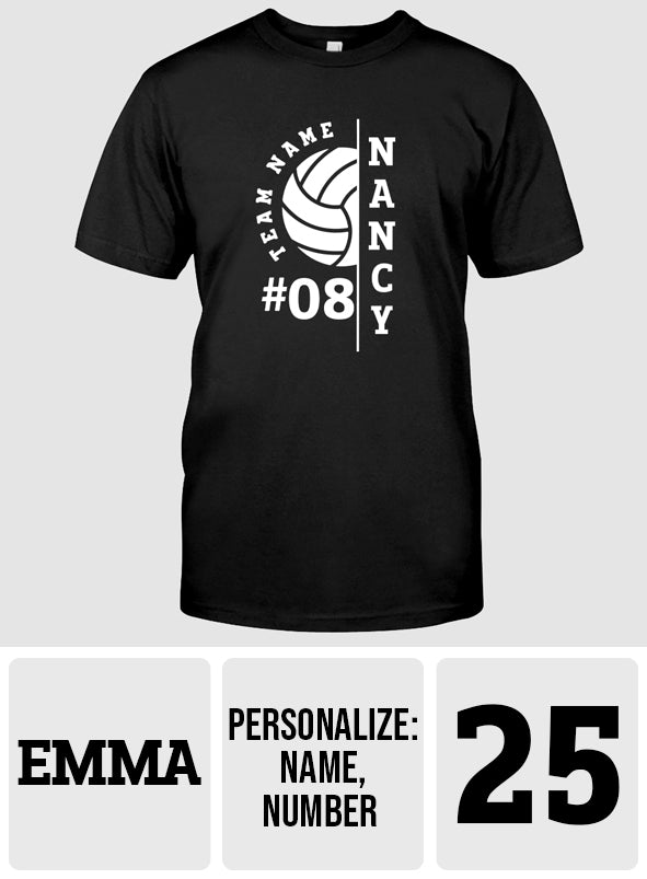 J'adore le volley-ball - T-shirt et sweat à capuche de volley-ball personnalisés