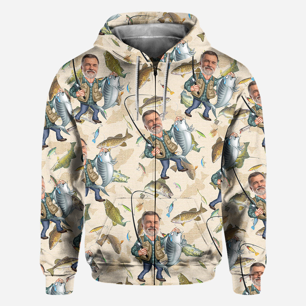 Lustiges Angel-Shirt mit Foto – Personalisiertes Angel-Shirt