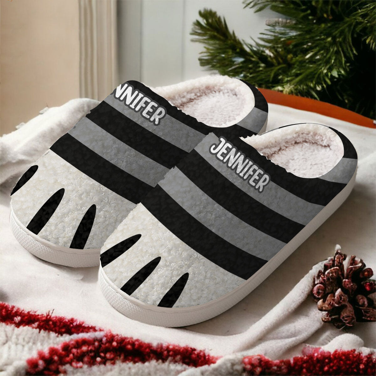 Niedliche Katzenpfoten – Geschenk für Katzenliebhaber – Personalisierte Hausschuhe