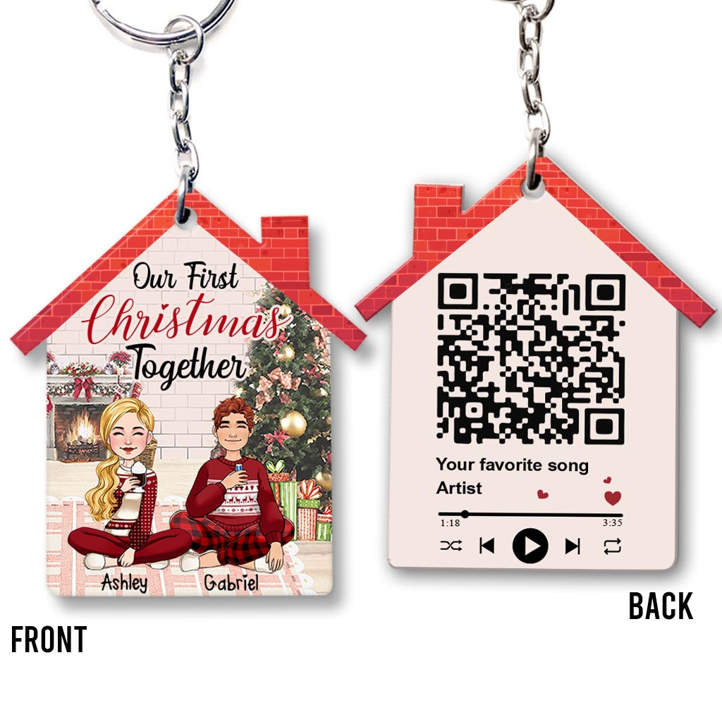 Together Forever - Personalized Couple Keychain