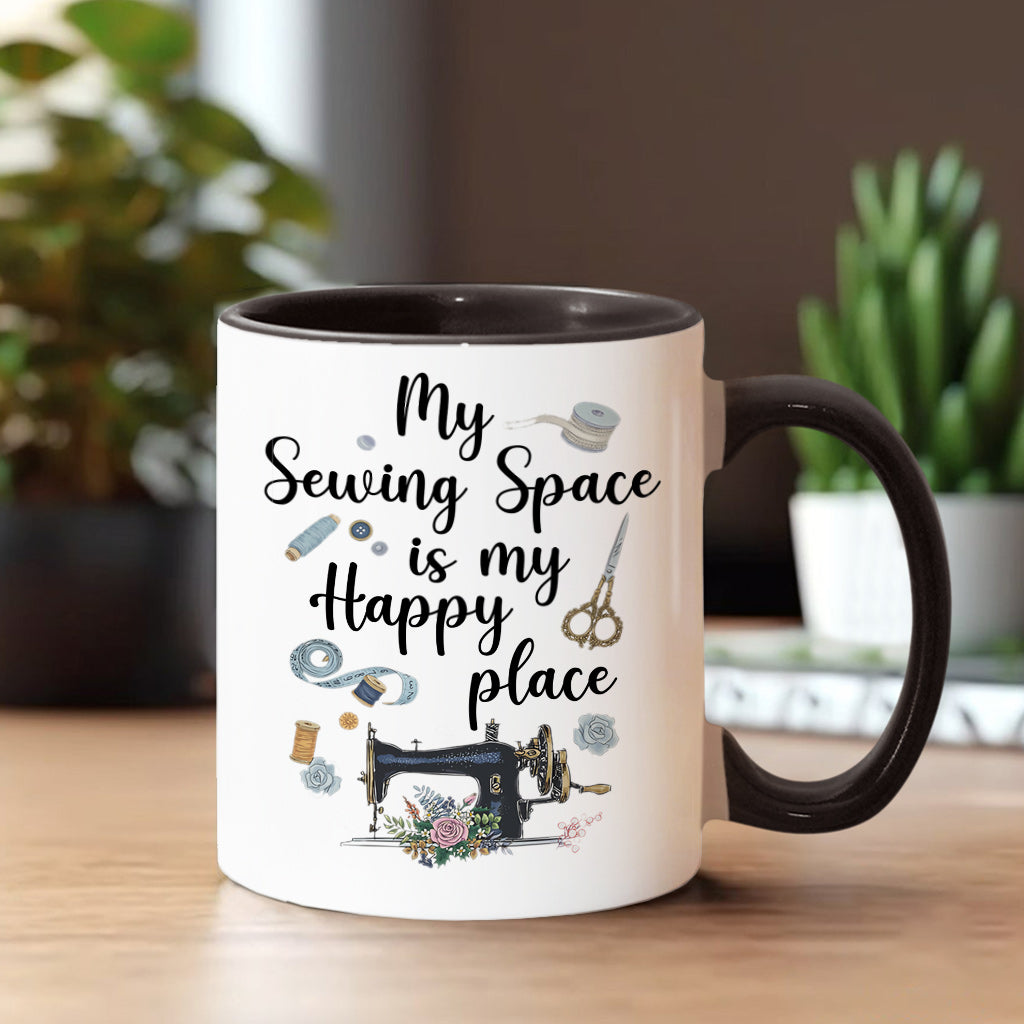 Mein Nähzimmer – Personalisierte Näh-Akzent-Tasse