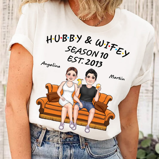 Hubby And Wifey - Personalized Husband And Wife T-shirt And Hoodie