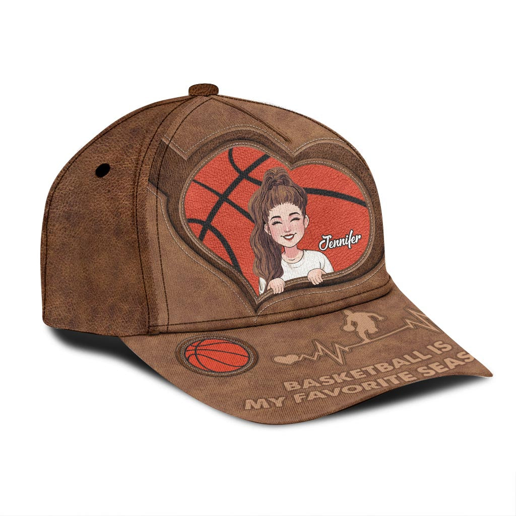 Le basket, c'est ma saison préférée ! - Casquette de basket classique personnalisée