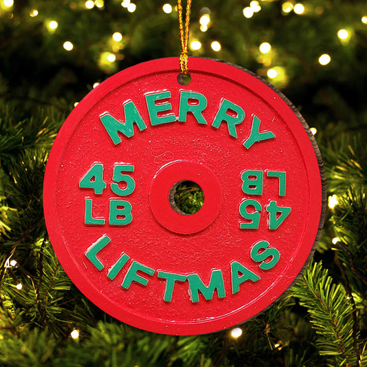 Fröhliche Fitness-Weihnachten – Personalisierter Fitness-Anhänger
