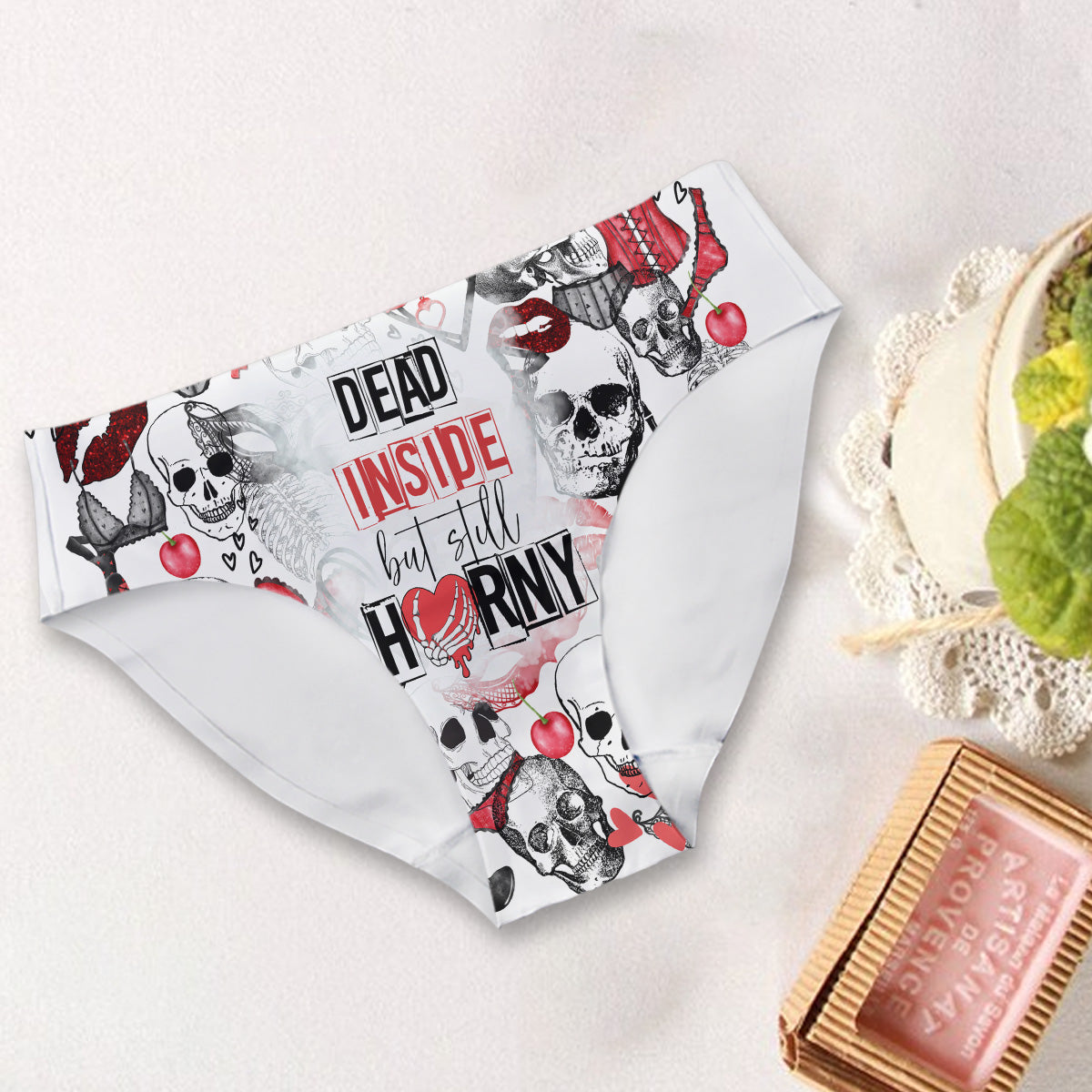 Dead Inside But Still Horny - Skull Women Briefs
