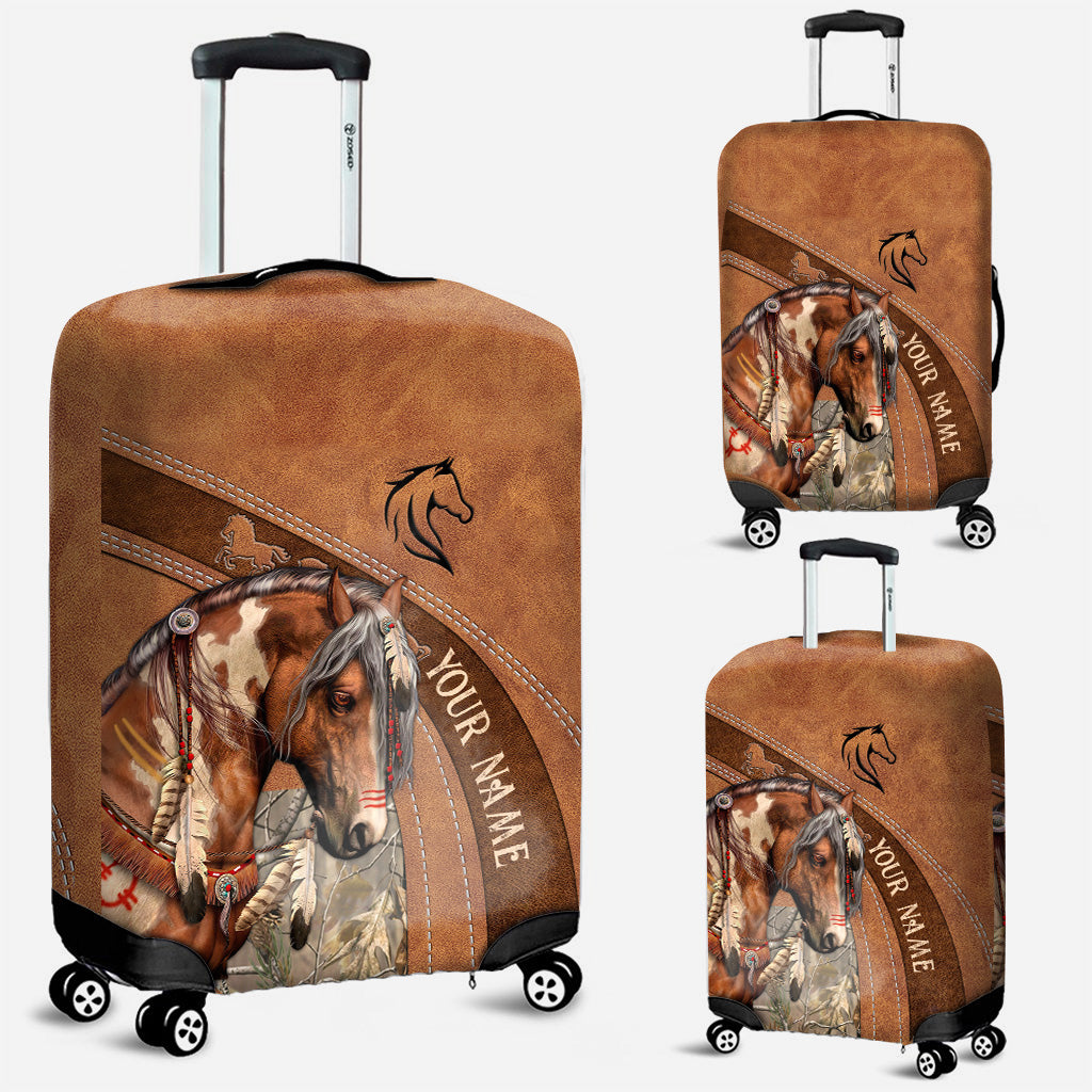 Housse de bagage personnalisée « Amoureux des chevaux »